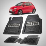 Covorase Fiat 500 Hatchback Compatibile 2007-2015 | Silver
