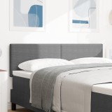 vidaXL Tăblie de pat design simplu, gri deschis, 140 cm, velur