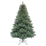 Brad artificial de Craciun, TIN210-1001YE, verde, 210 cm, suport inclus