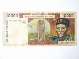 Rara! Coasta de fildeș 10000 Francs 1999 la cel mai mic pret