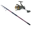 Set lanseta Wild Carp 4 Lbs 3.9 m si mulineta KT3000A, Diamant Alb