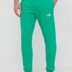 The North Face pantaloni de trening culoarea verde, neted, NF0A7ZJBPO81