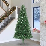 VidaXL Brad de Crăciun artificial Verde 300 cm PVC și Metal și Plastic 3394796