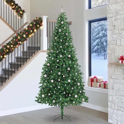 vidaXL Brad de Crăciun artificial Verde 300 cm PVC și Metal și Plastic 3394796 foto