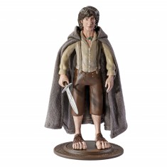 Figurina articulata Frodo DEPOX&reg;, Ring Bearer, editie de colectie, 18 cm, stativ inclus