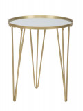 Mauro Ferretti Masuta de cafea GLAM GOLD/MIRROR CM &Oslash; 40X49