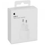 Incarcator Retea USB Apple MU7V2ZM/A , Fast Charge, 18W, 1 x USB Type-C, Alb, Original Blister