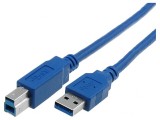 Cablu USB 3.0 A-B 1.8m Albastru, VCOM