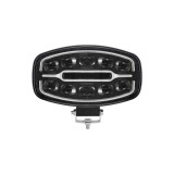 Proiector LED auto 2 faze cu DRL alb si portocaliu, 12V 24V 55W omologare E9