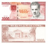Cuba 1000 Pesos 2010 UNC - Bancnota Straine America - Numismatica