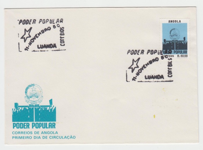 B16 - FDC - Angola - istorie - 1981