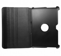 Husa tip carte cu stand rotativa neagra pentru Samsung Galaxy Tab 2 P5100 / P5110 foto