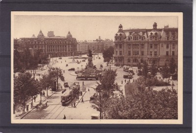 BUCURESTI UNIVERSITATE MONUMENTUL ION C. BRATIANU PIATA I.C. BRATIANU TRAMVAI foto