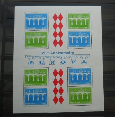 MONACO ,SERIE IN BLOC MNH foto