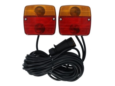 Kit magnetic remorca auto Carpoint cu lampi , cablu de 7,5m, fisa remorca cu 7 pini foto