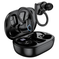 Casti Bluetooth Hoco EQ8 Pure Joy, Capacitate 500mAh, Autonomie 7 Ore, Afisaj Digital, Negru