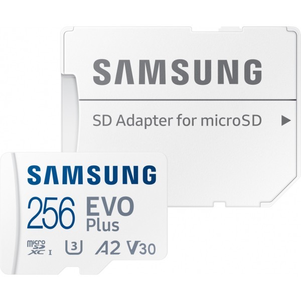 Card Memorie microSDXC Samsung Evo Plus, 256Gb, Clasa 10 / UHS-1 U3, Cu Adaptor MB-MC256SA/EU