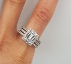 Superb inel din argint si zirconii model elegant