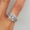 Superb inel din argint si zirconii model elegant