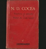 Cumpara ieftin PAMFLETE ȘI ARTICOLE * VINUL DE VIAȚĂ LUNGĂ - N. D. COCEA