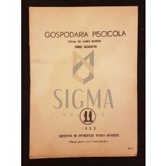 RABNOE HOZIAISTVO, GOSPODARIA PISCICOLA (DACTILOGRAFIERE), BUCURESTI, 1953