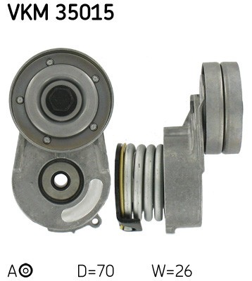 SKF VKM 35015 rola intinzator,curea transmisie foto
