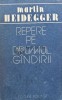Repere pe drumul gandirii - 1988 - Martin Heidegger (AE195)