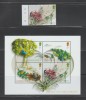 GUERNSEY 2022 IN INIMA PADURII - FAUNA SI FLORA - Serie 1 timbru + Bloc de 4 timbre MNH**, Nestampilat