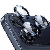Folie de protectie Camera Spate ESR Armorite pentru Apple iPhone 17 Pro Max / 17 Pro / 16 Pro Max / 16 Pro / 15 Pro Max, Sticla Securizata, Albastra