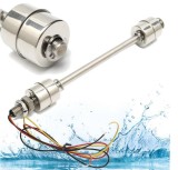 Senzor Nivel Inox Apa Lichid Bazin Ulei Ars 150mm, 2 Flotoare - Vertical, Componente Electronice