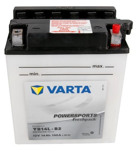 Baterie Moto Varta Powersports Agm 14Ah 12V YB14L-B2 VARTA FUN | Okazii.ro