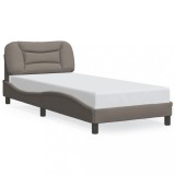 Cadru de pat cu LED fara saltea Hvar Taupe 90x190 cm Material