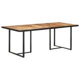 Cumpara ieftin Masa de bucatarie, 200 cm, lemn de mango nefinisat