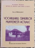 Vocabularul graiurilor muntenesti actuale - Iulia Margarit// 2009, dedicatie si semnatura autoare