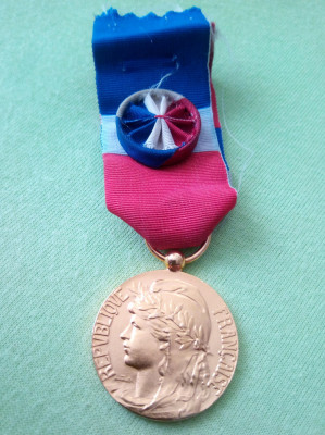 Medali argint Franta foto