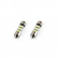 Set becuri auto cu LED sofit C5W 9 SMD 31mm Alb 12V AM01089.