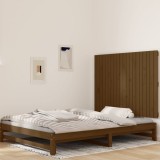 Cumpara ieftin Tăblie de pat pentru perete, maro miere, 127,5x3x90 cm