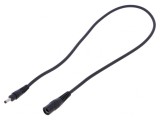 Cablu DC cu Mufă și Soclu Negru 1x1mm2, WEST POL