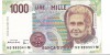 Bancnota 1000 lire 1990 - Italia