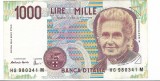 Bancnota 1000 lire 1990 - Italia