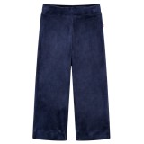 Cumpara ieftin Pantaloni de copii din catifea, albastru &icirc;nchis, 128