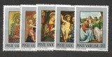 Serie Completă Vatican 1970 Pictură Artă Sacră Fecioara Maria Pruncul Iisus Crăciun Neștampilate - A810
