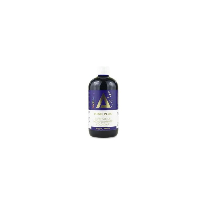 Mind Plus Sinergie de Microelemente Coloidale 20 ppm Alchemy 480 mililitri Aghoras