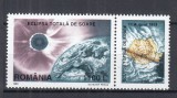 ROMANIA 1998 LP 1487 a ECLIPSA TOTALA DE SOARE SERIE CU VINIETA MNH, Nestampilat