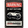 Placa metalica - Gaming in Progress - 20x30 cm, Nostalgic Art Merchandising