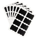 Cumpara ieftin Set 40 de Etichete Autocolante Negre +1 Marker cu Vopsea Alba Inclus,CBD CORAL BEST DEALS Autoadeziv 5 cm 23 cm Negru mat 1 Folie abtibild autocolant