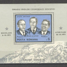 Romania.1971 Cosmonautica:Soiuz 11-Bl. DR.281