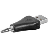 Adaptor USB la Jack 3.5 mm 3 contacte tata pentru alimentare Goobay