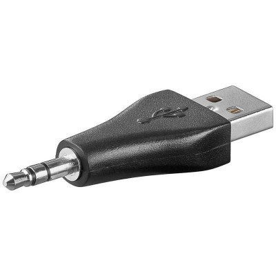 Adaptor USB la Jack 3.5 mm 3 contacte tata pentru alimentare Goobay foto