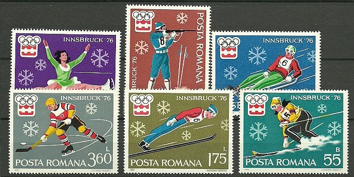 1976 - Jocurile Olimpice Innsbruck, serie neuzata